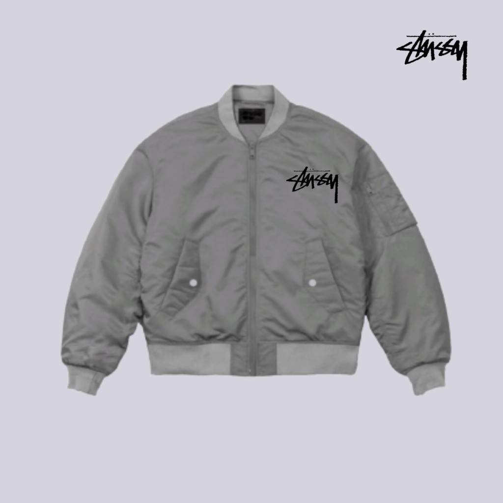 Áo Bomber Stussy Nike , Stussy , BI A , Cao Cấp Dày Dặn  Trần Bông 3 Lớp,Áo Khoác Bomber Uninsex Nam Nữ st003 ACA_STORE