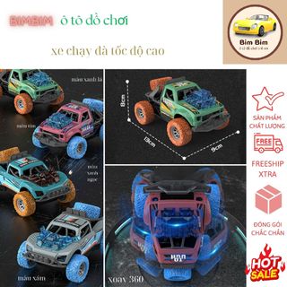 Xe ô tô đồ chơi địa hình BimBim - đồ chơi xe có chạy đà nhạc và đèn - Xe chạy đà cho bé
