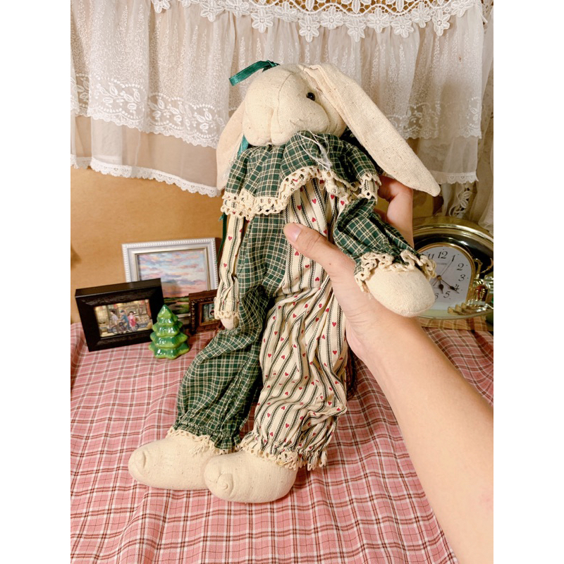 Gấu bông thỏ vải vintage clown chú hề thú nhồi bông đồ chơi dễ thương