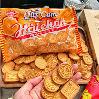 Bánh quy cam Hải Châuu, bánh xốp quy cam tuổi thơ ăn vặt