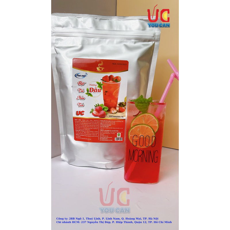 TRÀ DÂU HÒA TAN UC hàng chính hãng/ Bột trà hoa quả PHA SẴN SIÊU NHANH thơm ngon chuẩn vị.