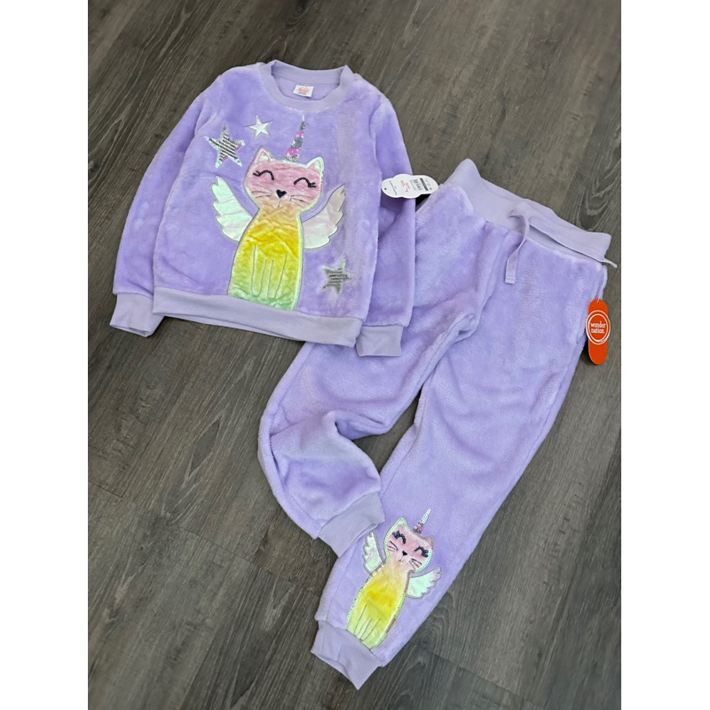 Bộ lông mèo tím wn us cho bé