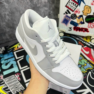 Giày Jodan1 Low Wofl Grey "Xám Trắng" Chất lượng cao cấp