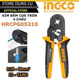 Kềm bấm cos dây điện 0.25-10mm3 ingco hrcpg05210, kìm bấm cos dây điện 0.25-10mm3