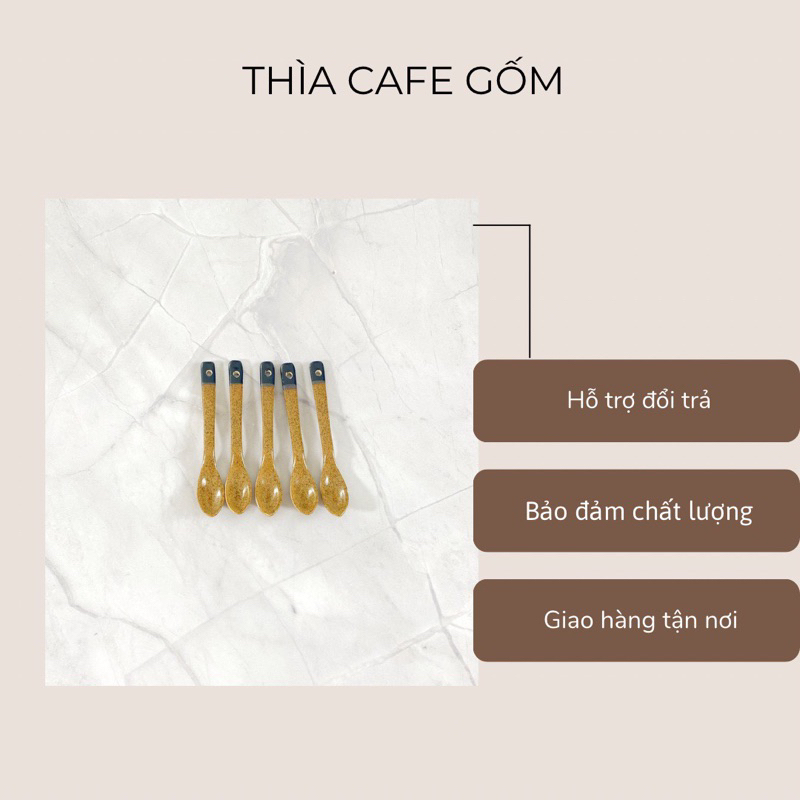 Thìa Cafe Gốm Bát Tràng