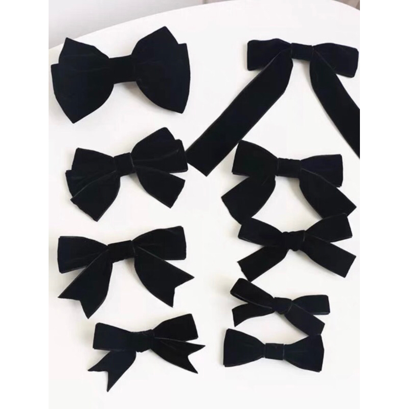 @ROSE -TAG CÀI ÁO RUY BĂNG NHUNG TRƠN