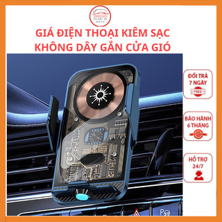 Giá đỡ điện thoại kiêm sạc không dây cảm biến tự động C11 cao cấp gắn cửa thông gió ô tô xe hơi