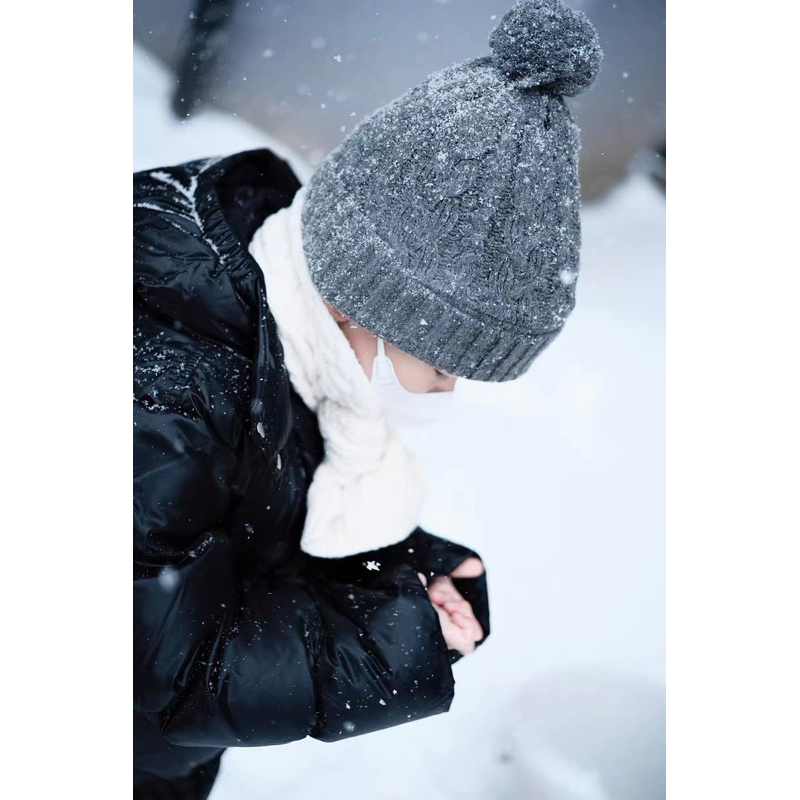 Set khăn mũ len lót lông Okaidi- HÀNG SALE KHÔNG ĐỔI TRẢ