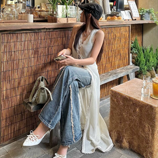  Áo khoác cộc tay dáng dài INTO.EIGHT thiết kế  LAYLA TOP  