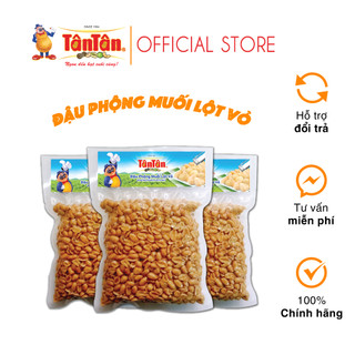 3 túi đậu phộng muối lột vỏ tân tân 350g