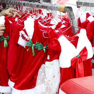 Vải theo CHỦ ĐỀ NOEL - ĐỎ TRẮNG XANH may đồ ông già NOEL, Giáng Sinh cho trẻ em, người lớn