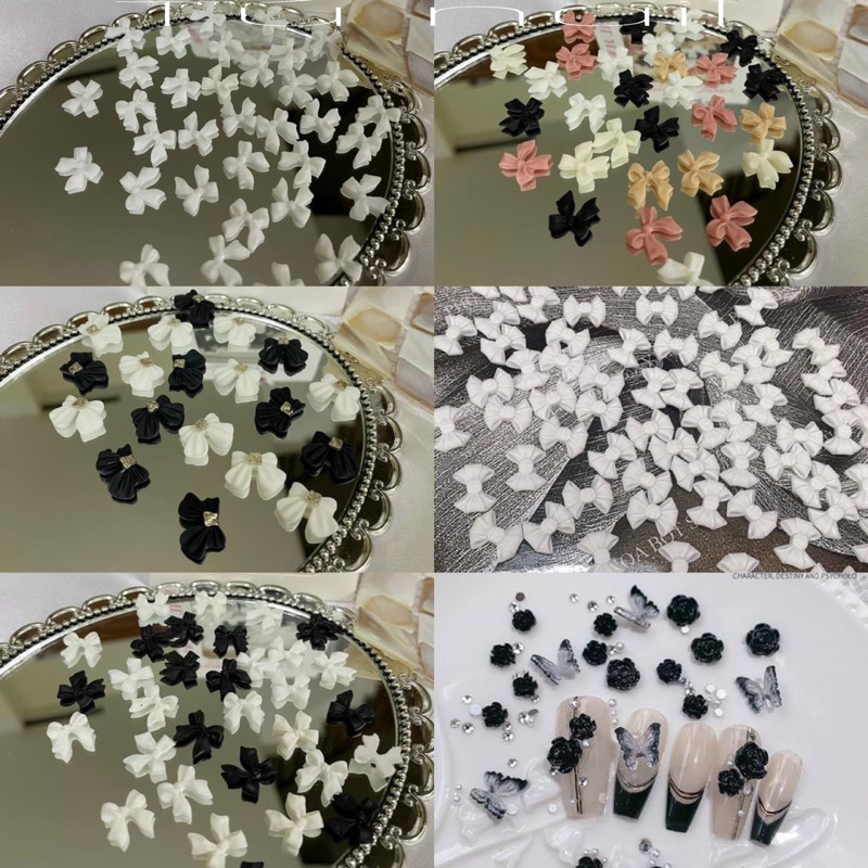 Cham nơ phụ kiện đính móng siêu xinh HOT