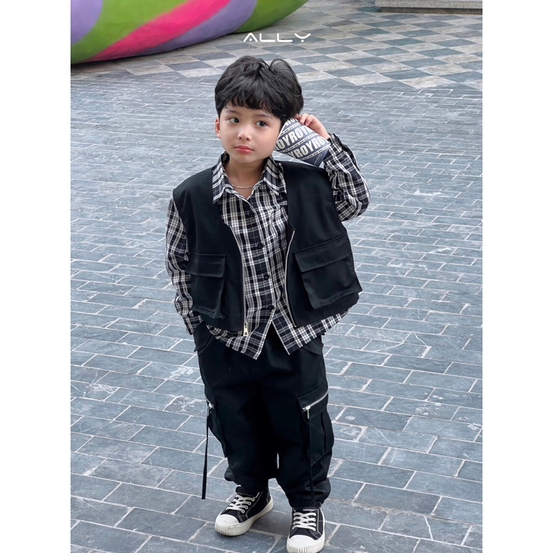Quần kaki túi hộp bé trai Ally store Q690
