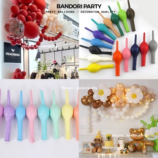 Bóng Nối 2 Đầu 6 Inch Tạo Thành Dây Chuyền Kết Bóng Màu Pastel Retro Trang Trí Sinh Nhật Sự Kiện Khai Trương Bandori