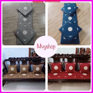 Thảm trải ghế Tây Âu Mvyshop, nệm trải ghế gỗ, đệm ghế hoàng gia, thảm trải ghế cao cấp