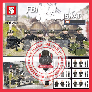 Army Swat TBS 95 - 00 bộ lắp ráp mô hình đội 6 đặc vụ FBI cục điều tra liên bang Mỹ