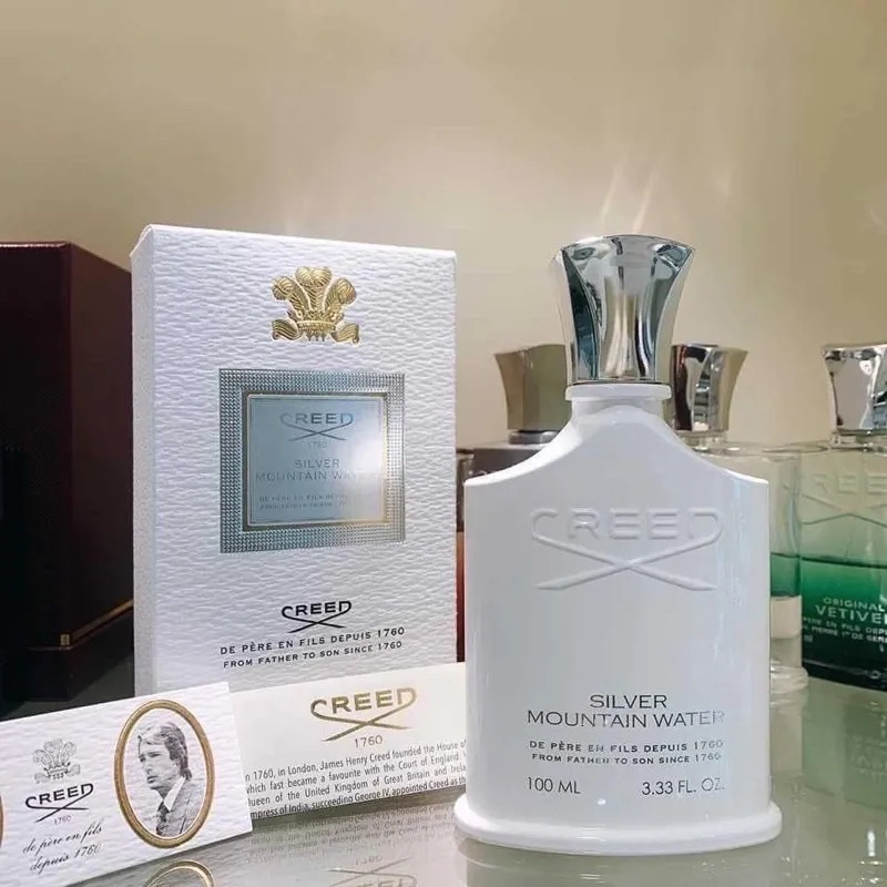 [Nước Hoa Unisex Creed Silver Mountain Water EDP, Nước hoa thanh mát dịu nhẹ - 100mlXT257