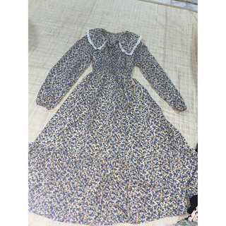 Đầm vintage hoa nhí dáng dài (mới)