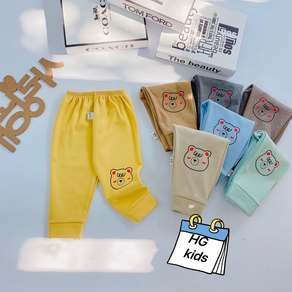 Quần dài cho bé chất bozip bé trai bé gái từ 5-16kg LYBABY QCD22