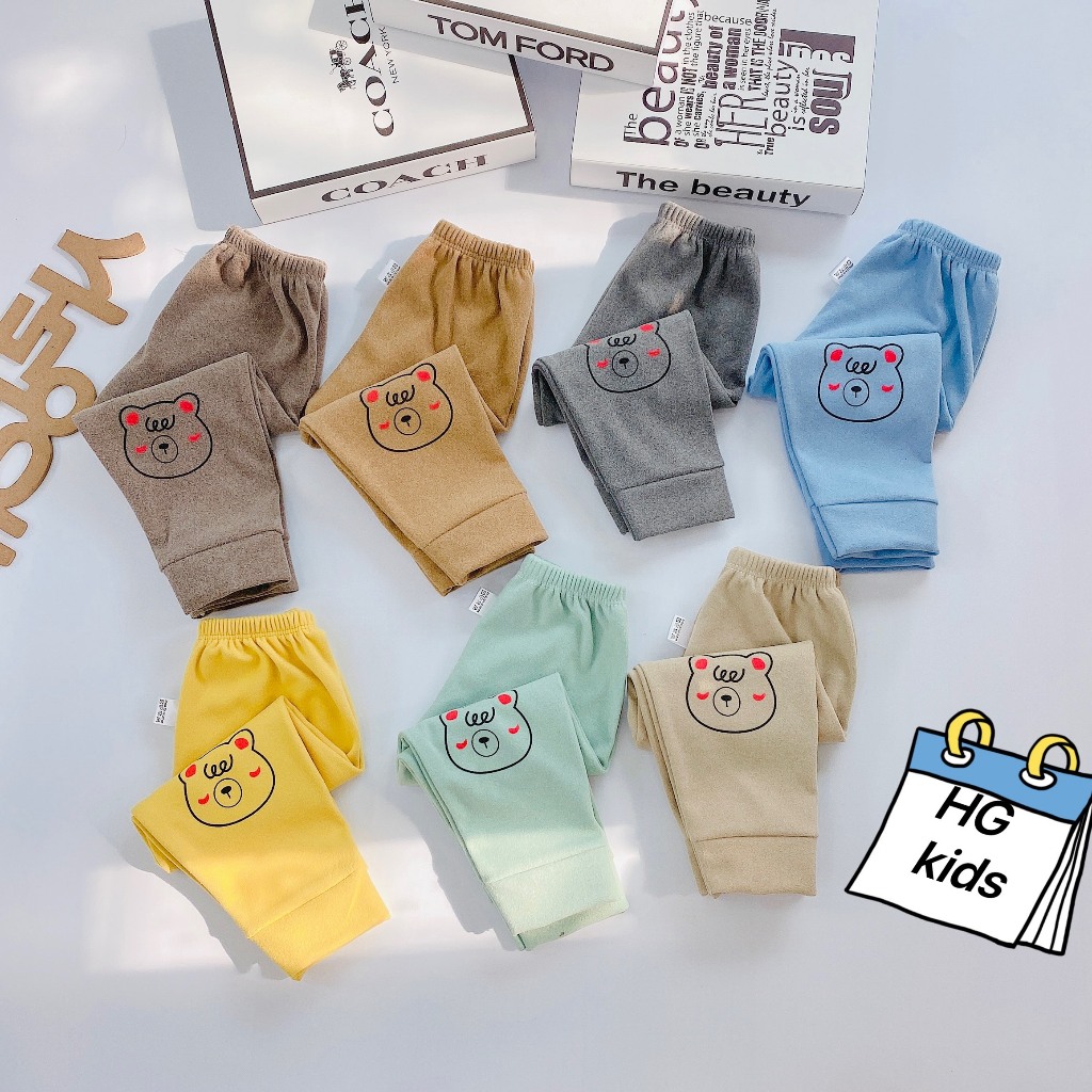 Quần dài cho bé chất bozip bé trai bé gái từ 5-16kg LYBABY QCD22