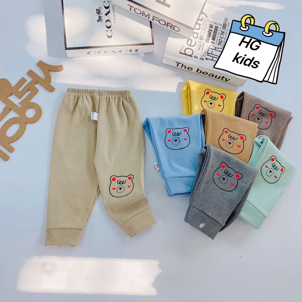 Quần dài cho bé chất bozip bé trai bé gái từ 5-16kg LYBABY QCD22