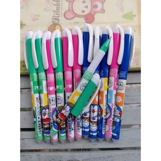 12 bút gel doremon mực tím xoá được