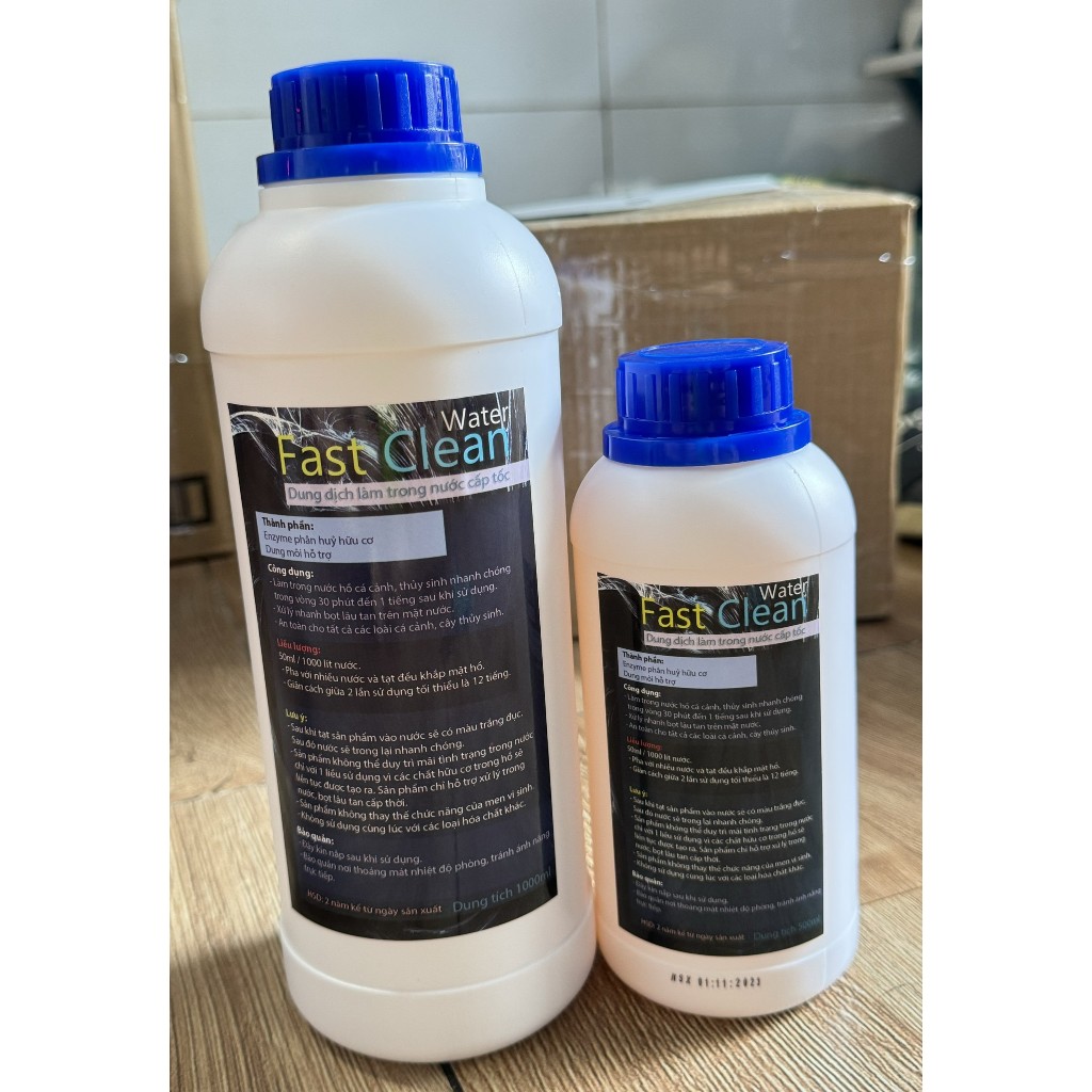 Dung dịch làm trong nước hồ cá, hồ thủy sinh cấp tốc Fast Clean