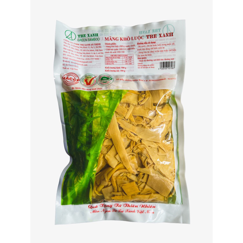 Măng Khô Luộc Sợi Măng Tự Nhiên Đặc Biệt Tre Xanh An Thịnh 500G
