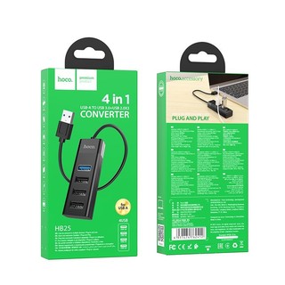 Bộ hub chia cổng 1 usb ra 4 usb hoco hb25 ra dòng 2.0 và 3.0