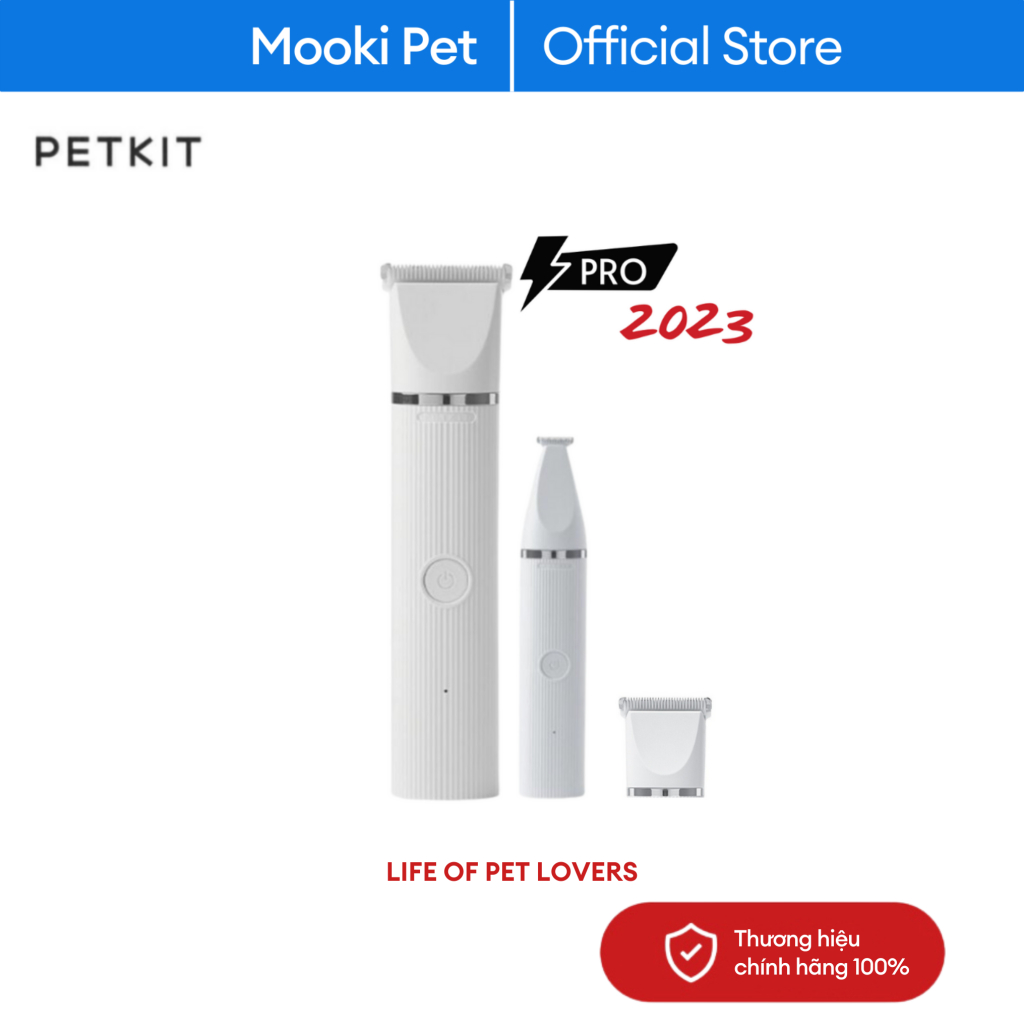 Tông đơ cạo lông cắt tỉa chó mèo Petkit pro 2 trong 1 đa năng Mookipet