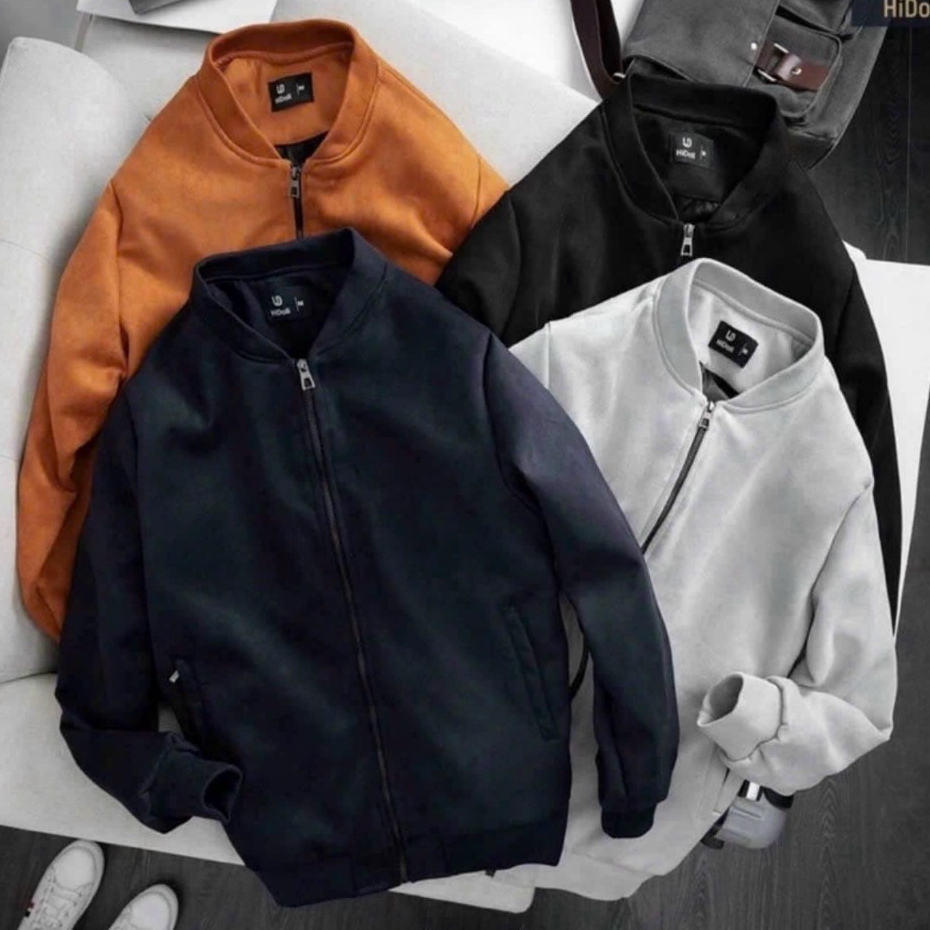 Áo Khoác Da Lộn Nam NMC STORE Trẻ Trung Năng Động Mặc Mùa Đông Ấm Áp