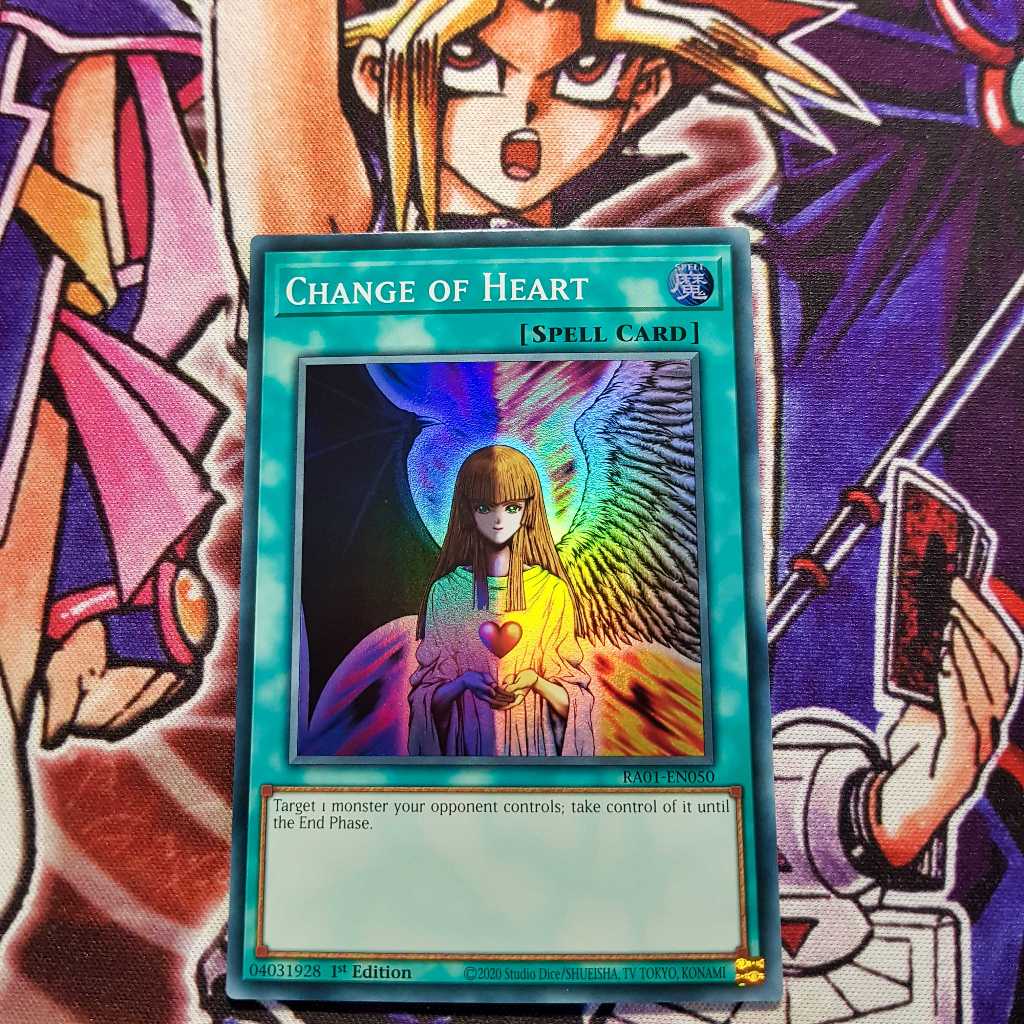 Thẻ bài Yugioh chính hãng | Change of Heart | RA01 Super, Ultra rare