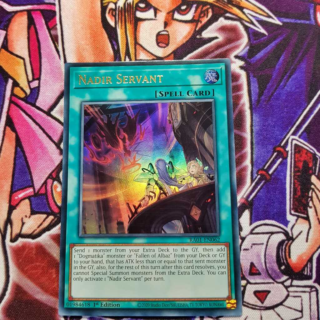 Thẻ bài Yugioh chính hãng | Nadir Servant | RA01 Super, Ultra rare