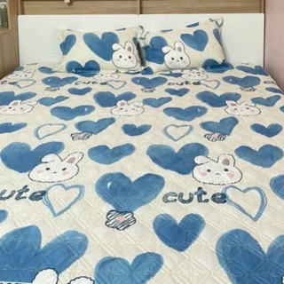 Ga gối trần bông bo chun dày dặn kích thước 2m2x2m