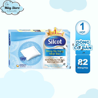  Bông Tẩy Trang Silcot Nhật Bản 82 miếng hộp 