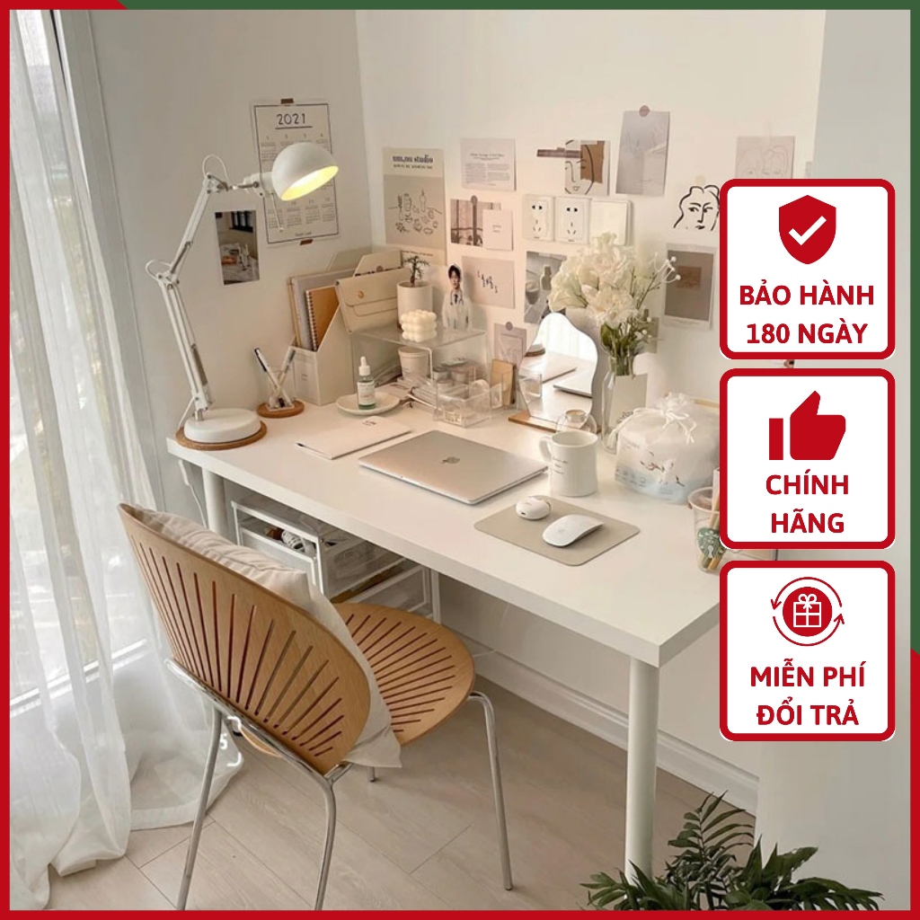 Bàn Gỗ IKEA Chính Hãng Bàn IKEA LINNMON Decor Setup Phòng Làm Việc