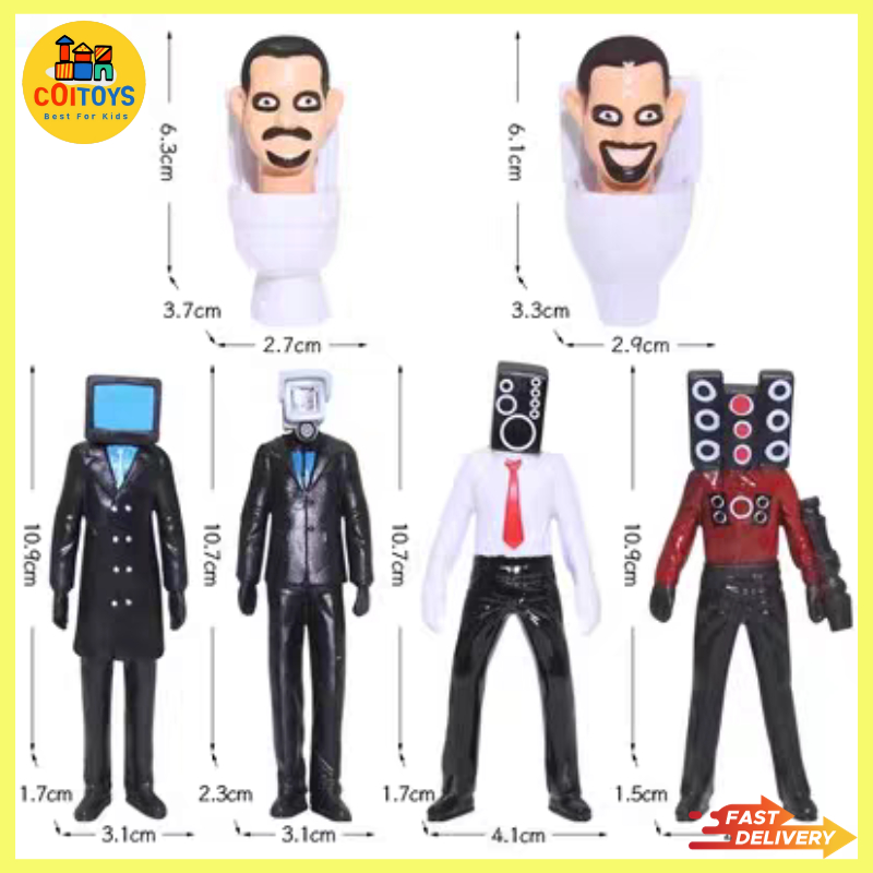 Skibidi Bộ Mô Hình toilet mini cho bé