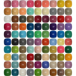 [Màu 51-98]  Sợi cotton việt nam 1mm Craft Yarn 100gram - Sợi CTVN mềm mịn, không sơ cứng sợi -Len ctvn Yêu Handmade