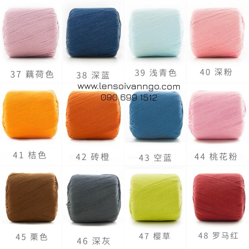 Sợi lace Susan 3 đan móc áo hè, thú bông