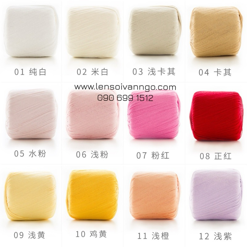 Sợi lace Susan 3 đan móc áo hè, thú bông