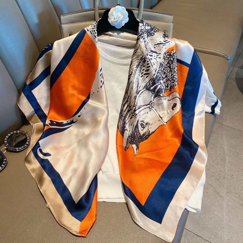 Khăn Lụa Vuông 90x90cm - Khăn 90x90 Bandana  - Khăn Vuông Lụa 90x90 Turban Cuốn Bikini LOẠI ĐẸP