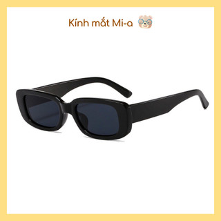 Mắt kính không độ gọng vuông màu đen thời trang dành cho nam và nữ