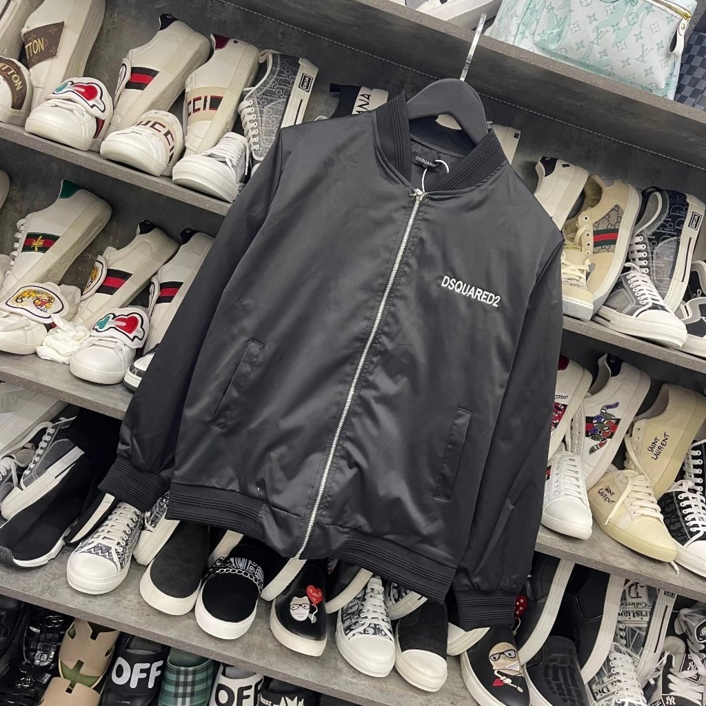 ❤HOT❤Áo khoác bomber DSQ2 cổ bẻ nam nữ-áo bomber DSQUARED2 siêu đẹp -BX97