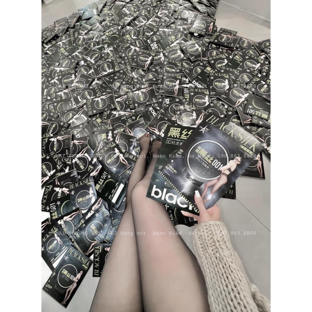 Tất Tàng Hình Siêu Dai-Siêu Trong BLACK SILK Hàng Quảng Châu Chuẩn Xịn MPB