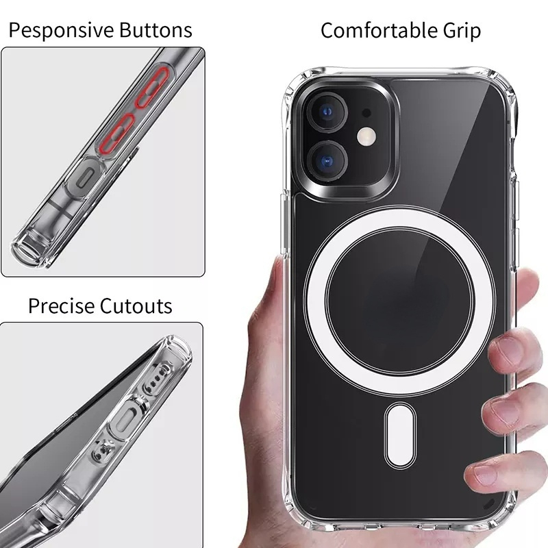 Ốp lưng từ tính trong suốt iphone KOLEAD P12