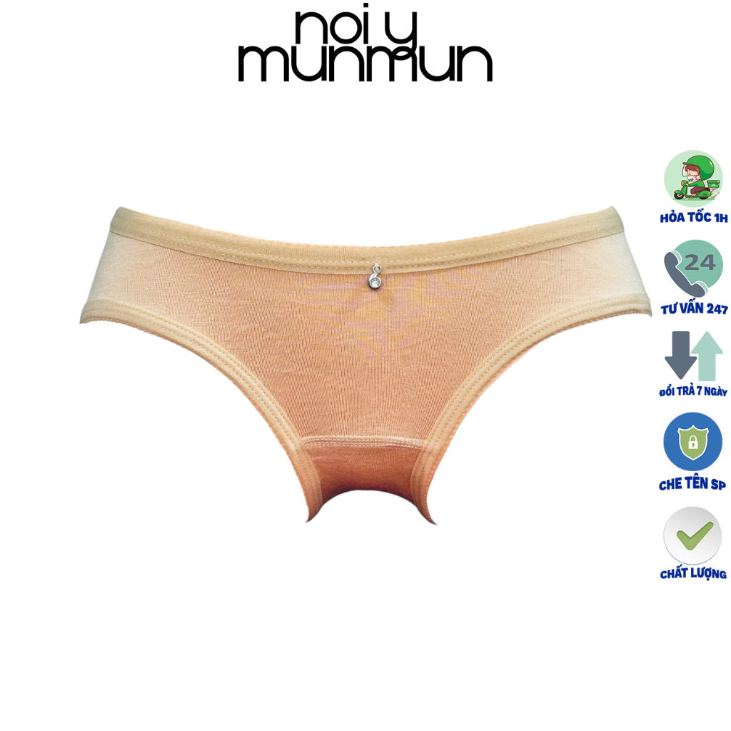 Quần lót nữ Cotton học sinh sinh viên thun lạnh MÁT noiymunmun Q7001, Q7002