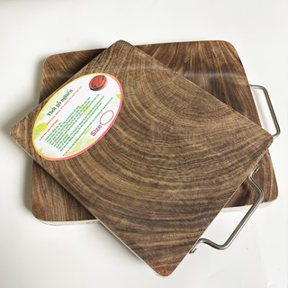 Thớt gỗ nghiến cao cấp chuyên chặt , thái Độ dày 4cm Tre Làng hình chũ nhật