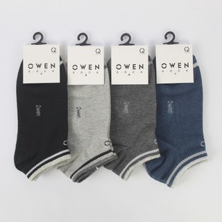 Tất nam cổ ngắn OWEN vớ chất liệu 100% cotton mềm mát êm ái công nghệ nano bạc khử khuẩn thấm hút mồ hôi chân chống mùi