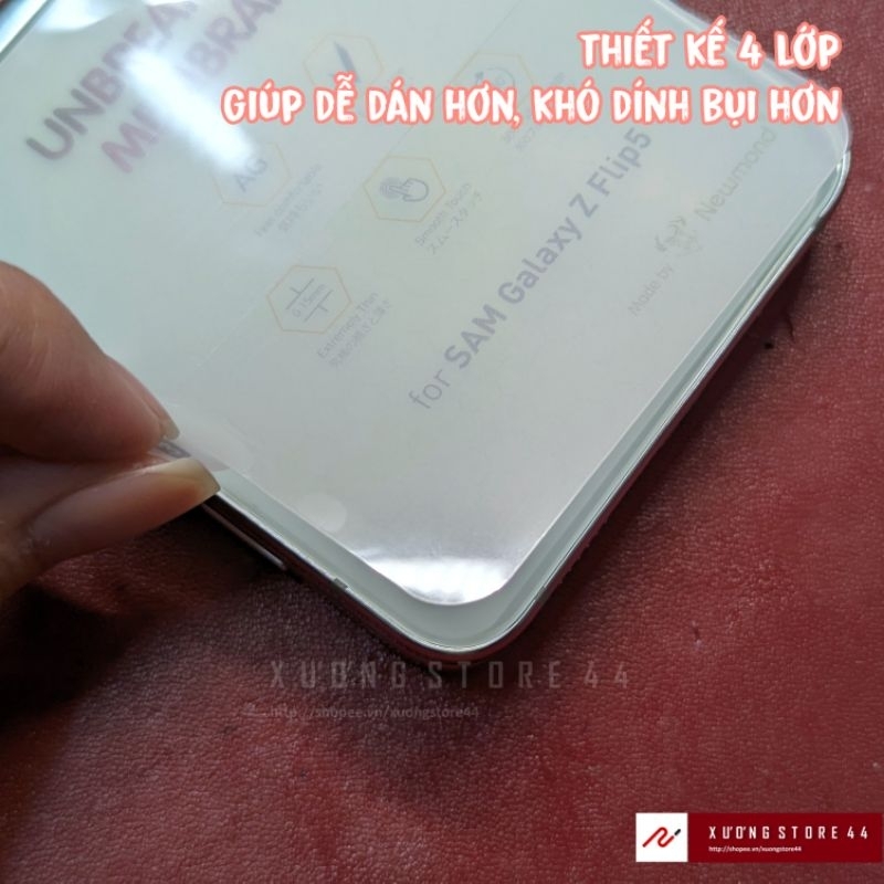 Hỏa tốc HCM⚡️Miếng dán dẻo PPF chống trầy xước Samsung Z Flip 5 bóng hoặc nhám