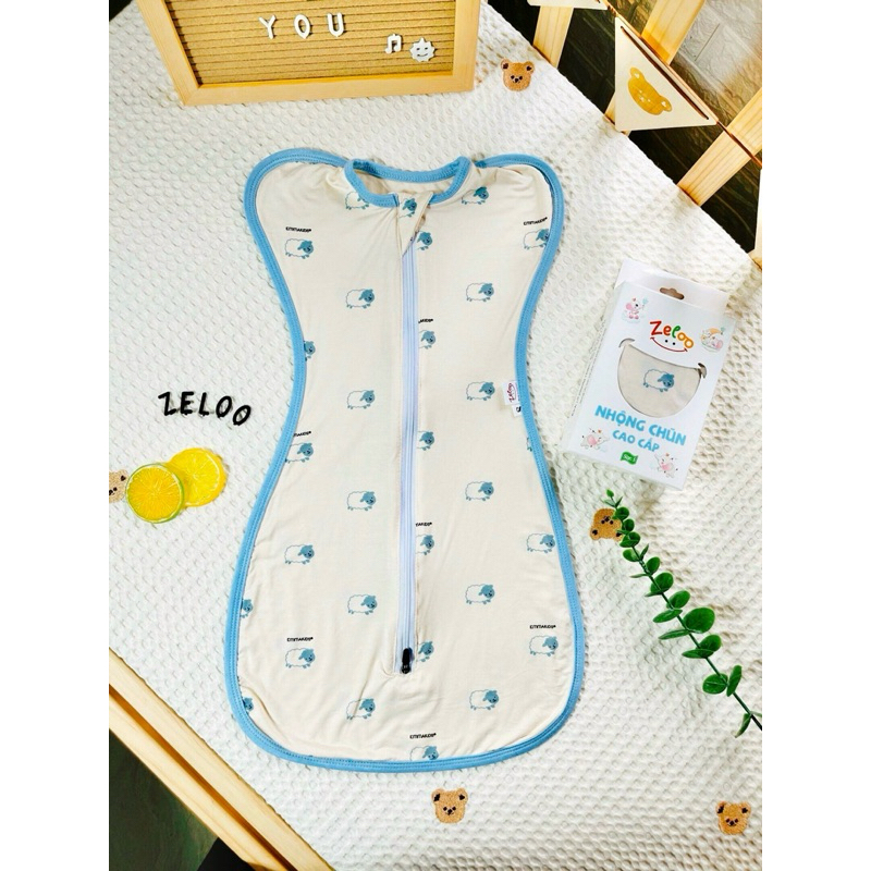 Nhộng Chũn ZELOO Quấn Nhộng Chũn, Túi Ngủ Giúp Bé Ngủ Ngon Sâu Giấc, Không Giật Mình